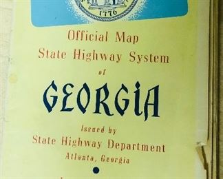 1949 official map of the state highway system of Georgia 