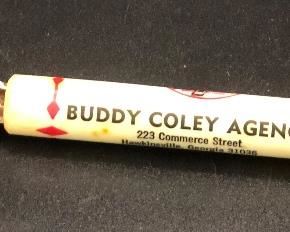 Vintage local advertising  can opener 