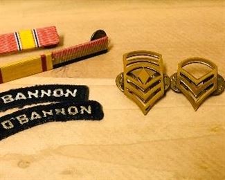 Navy pins and badges