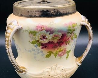 Crown Devon  Art Nouveau Biscuit Barrel