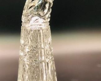 1980’s vintage crystal glass horn cup USSR