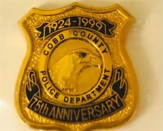 Cobb Co. Ga. Commemorative 75th anniversary badge