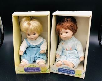 NIB Victorian porcelain babies
