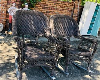 Wicker rockers 
