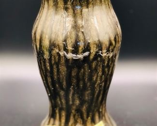 AG Meaders vase 1987 small chip on lip. Signed on bottom