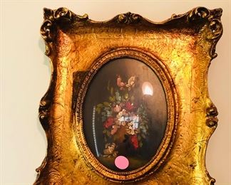 Tara Productions Original Framed Oil Painting in Ornate Frame Italy 1920s    