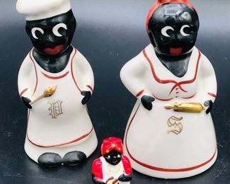 Vintage hand painted s and p shakers 
Thimble