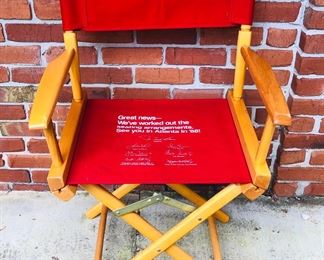 2 director’s chairs 