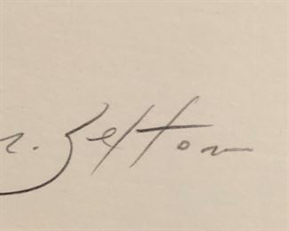 Signed/numbered/ matted print