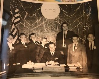 John Henry and Carl Sanders with local pages/there are multiple copies of this