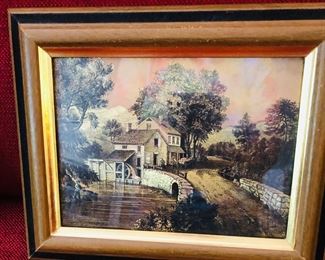 Intercraft Industries Corp Currier & Ives Metallic Framed Print 8x10