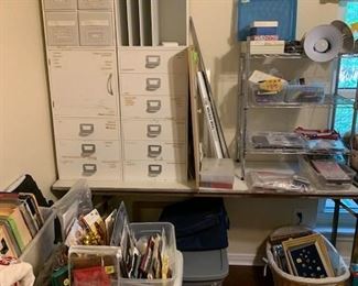 Organizational Shelves, All kinds of plastic tubs - SHAPES AND SIZE   Lights - You name it we have it...