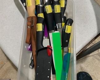 All Kinds of Designer Kitchen Knives and all different kinds of Pocket knives