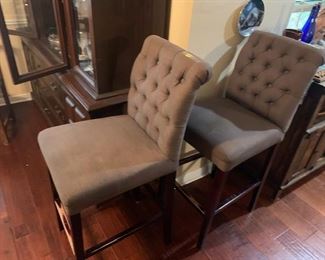2 Cushion Back Bar stools Priced to Sell 