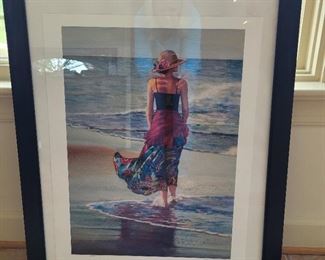 "Erin at the Shore" Giclee by Vonnie Whitworth, VA Beach artist