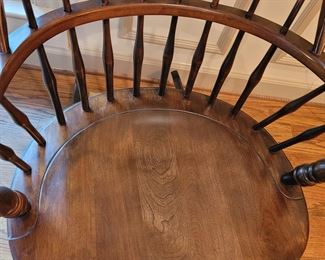 Close-up of Nichols & Stone small Windsor back chair
