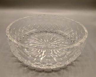 Royal Brierley large glass cut bowl