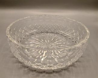 Royal Brierley large glass cut bowl