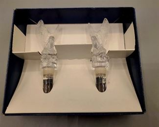 Towle full lead crystal bottle stoppers