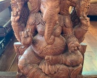 Ganesha wooden statue 