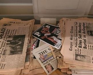 Collection of old rare newspapers and magazines