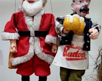 Santa puppet STILL available ~ Other puppet on right - SOLD