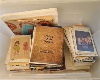 Craft books & vintage patterns