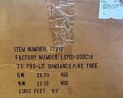 Artificial Tree
7.5 pre-lit Sundance Pine Tree
*we have two