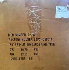 Artificial Tree
7.5 pre-lit Sundance Pine Tree
*we have two