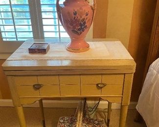 Vintage 1955 Singer Electric Sewing Machine and Cabinet