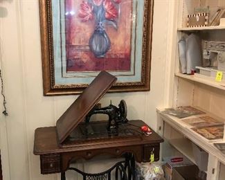 $49.50 for Antique Sewing Machine Artwork now $22
