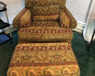 $49.50 for this Massoud Chair, Ottoman and Pillow!