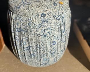 FABRIC COVERED STOOL