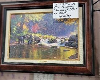 "SEASONS OF LIFE" CANVAS OIL PAINTING BY MARK KEATHLEY