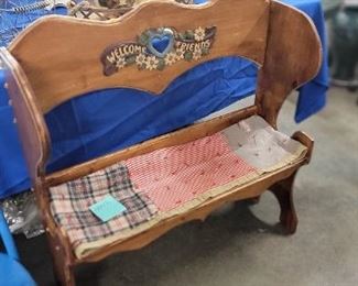 WELCOME FRIENDS BENCH