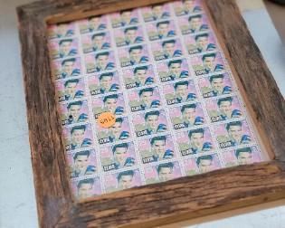 FRAMED ELVIS STAMPS