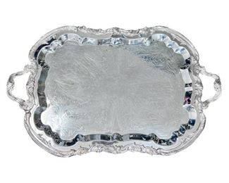Large Vintage Silver Plated Tray