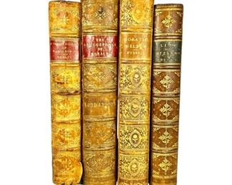 Set of 4 Antique Books from Great Britain