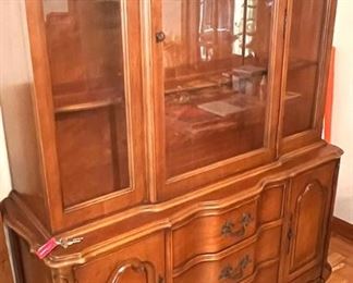 China cabinet that matches dining set.