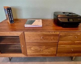 Room and Board Mid Century Modern Office Console Cabinet