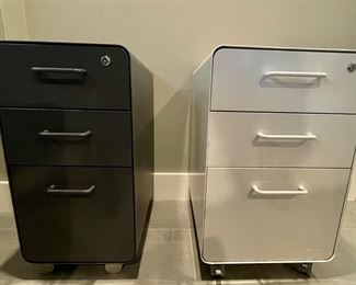 Poppin 3 Drawer File Cabinets