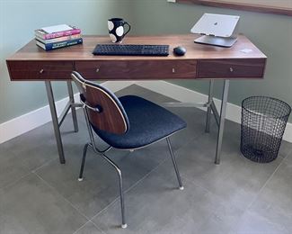 Room and Board Modern Emerson Desk and Eames Molded Dining Chair Mid Century Modern MCM