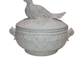 Beautiful 1 Baroque Soup Tureen Pheasant by American Atelier