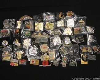 Large Collection of Lapel Pins