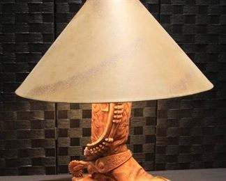 Western Boot Table Lamp