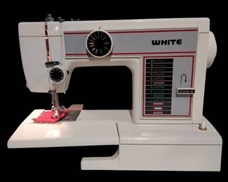 White Model 1407 Sewing Machine with Accessories