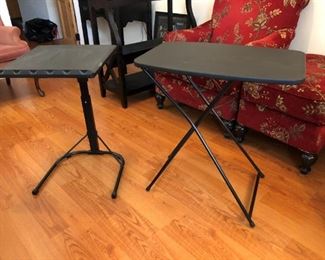 Pair of Folding Computer Tables