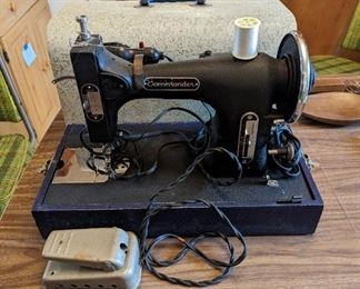 Sears Commander sewing machine 117.300 (instruction manual pictured separately)