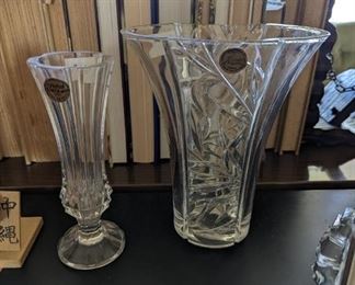 Cristal d'arques vases