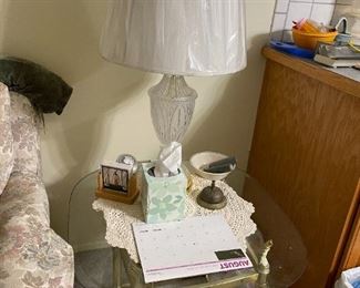 . . . glass coffee table